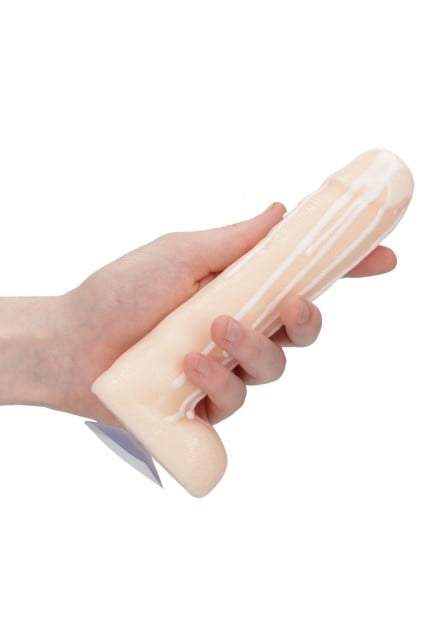 Shots Dicky Soap With Balls Cum Covered Flesh, mýdlo ve tvaru penisu s přísavkou