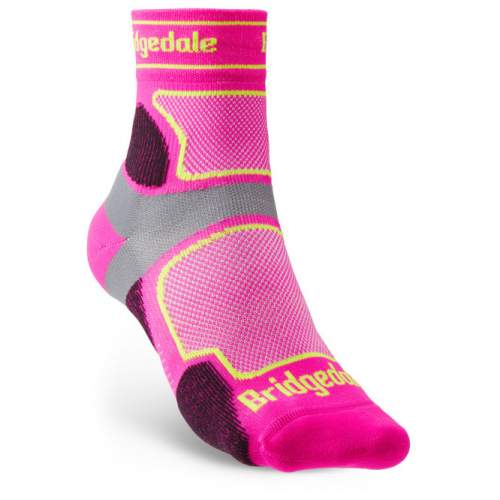 Dámské ponožky Bridgedale Trail Run UL T2 CS 3/4 Crew pink L (7-8,5 UK)