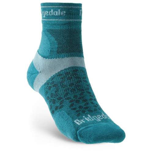 Dámské ponožky Bridgedale Trail Run UL T2 MS 3/4 Crew teal M (5-6,5 UK)
