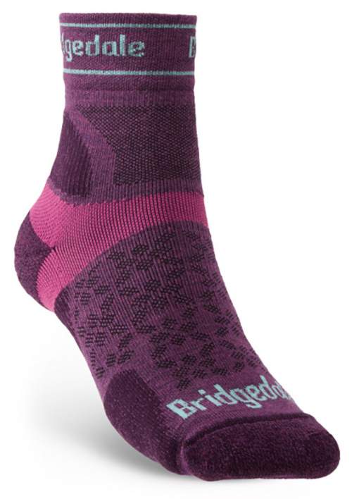 Dámské ponožky Bridgedale Trail Run UL T2 MS 3/4 Crew damson S (3-4,5 UK)