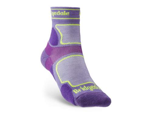 Dámské ponožky Bridgedale Trail Run UL T2 CS 3/4 Crew purple M (5-6,5 UK)
