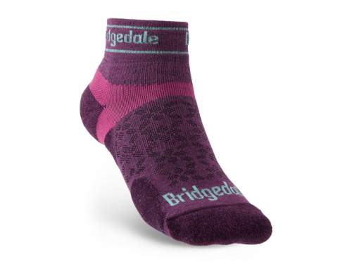 Dámské ponožky Bridgedale Trail Run UL T2 MS Low damson S (3-4,5 UK)