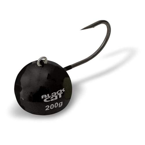 Jigová hlavička Black Cat Fire-Ball Vel. 6/0  80g barva: černá, Váha: 80g