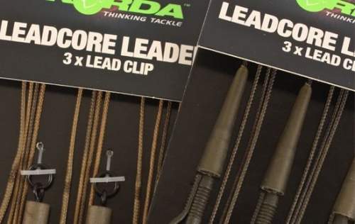 Korda olověná montáž hybrid lead clip leadcore leader 3ks-weed/silt