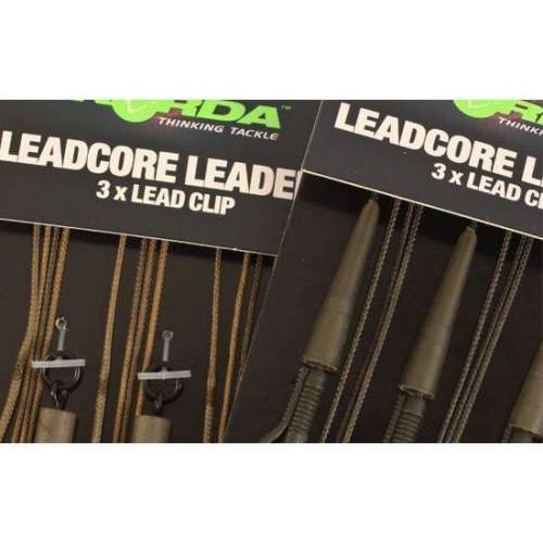 Korda olověná montáž hybrid lead clip leadcore leader 3ks-gravel