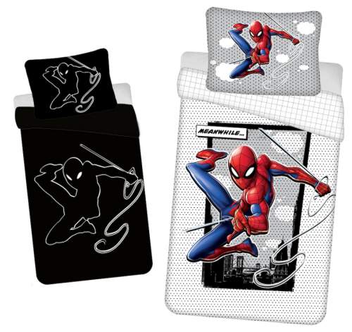 Povlečení Spiderman 02 svítící efekt 140x200, 70x90 cm - bavlna - Jerry Fabrics