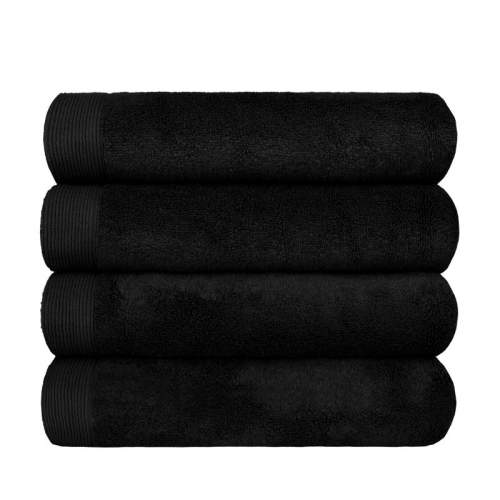 SCANquilt modalový ručník MODAL SOFT černý 30 x 50 cm