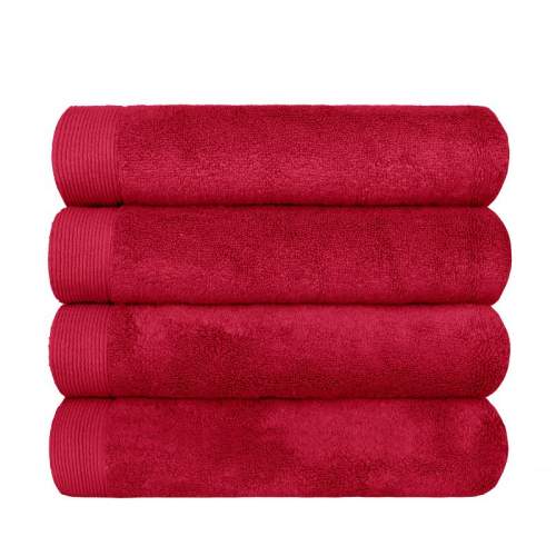 SCANquilt MODAL SOFT červený ručník 50 x 100 cm