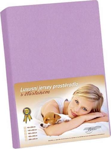 Bellatex Jersey s elastanem - 200 × 220 cm - fialová
