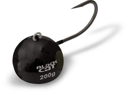 Jigová hlavička Black Cat Fire-Ball Vel. 6/0  80g barva: černá, Váha: 120g