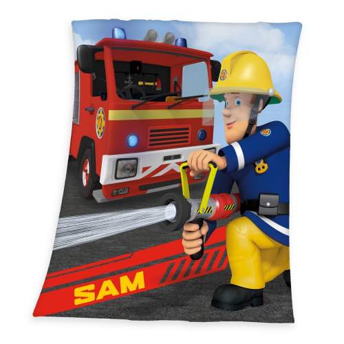 Herding Dětská deka Požárník Sam 130 x 160 cm