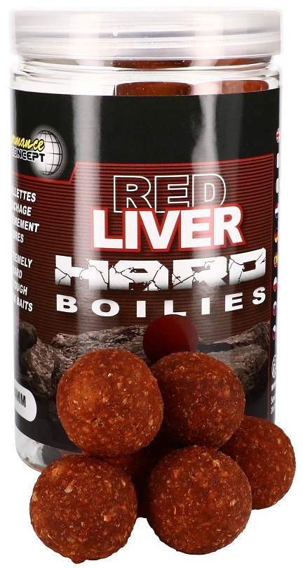 Starbaits Boilie Red Liver Hard 200 g Hmotnost: 200g, Průměr: 24mm
