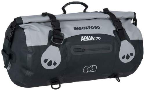 vodotěsný vak Aqua T-70 Roll Bag, OXFORD (šedý/černý, objem 70 l) OL483