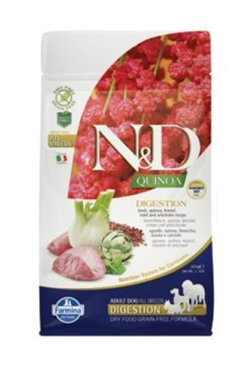 N&D Grain Free Quinoa Dog Digestion Lamb & Fennel 800g