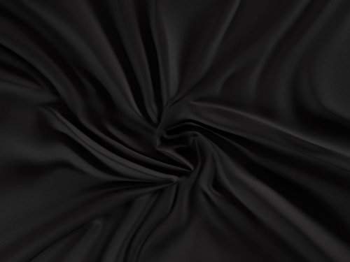 Saténové prostěradlo (220 x 200 cm) - Černá