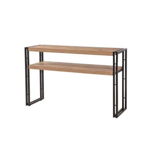 Hanah Home Konzolový stolek Dresua 140 cm hnědý/antracit