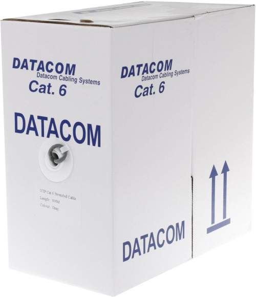 DATACOM UTP flex,Cat6 PVC,šedý,305m,licna 1175
