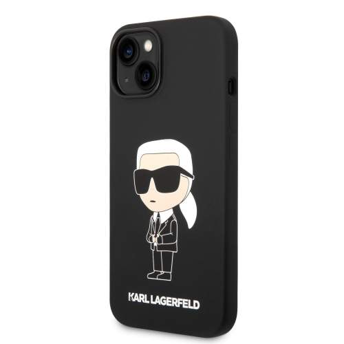 Karl Lagerfeld KLHCP14MSNIKBCK Apple iPhone 14 Plus hardcase black Silicone Ikonik