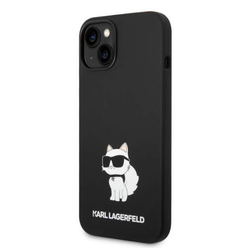 Karl Lagerfeld Liquid Silicone Choupette NFT Zadní Kryt pro iPhone 14 Plus Black