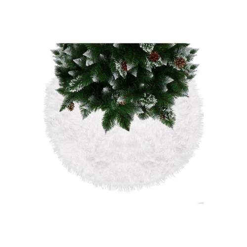 Springos Koberec pod vánoční stromeček 72 cm, bílý