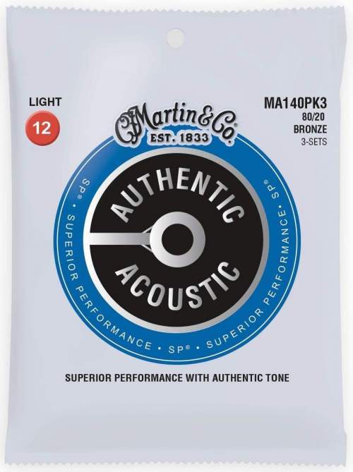 MARTIN Authentic SP 80/20 Bronze Light - 3 Packs