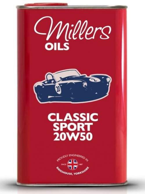 Millers Oils Špičkový polosyntetický motorový olej Classic Sport 20W-50 1l