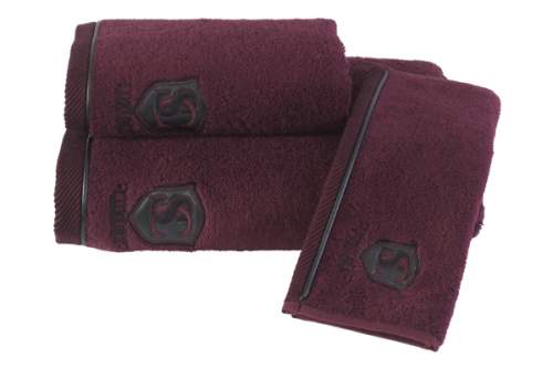 Dárkové balení ručníků a osušky LUXURY, 3 ks Bordó