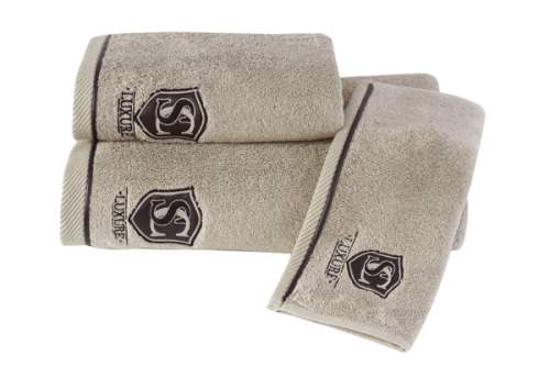Dárkové balení ručníků a osušky LUXURY, 3 ks - Béžová, Soft Cotton