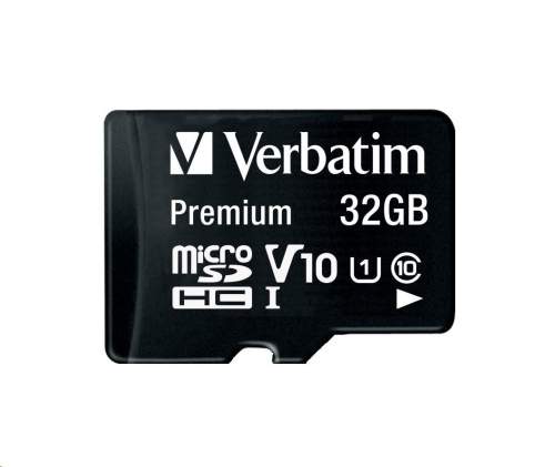Verbatim MicroSDHC 32GB (Class 10) + SD adaptér 44083
