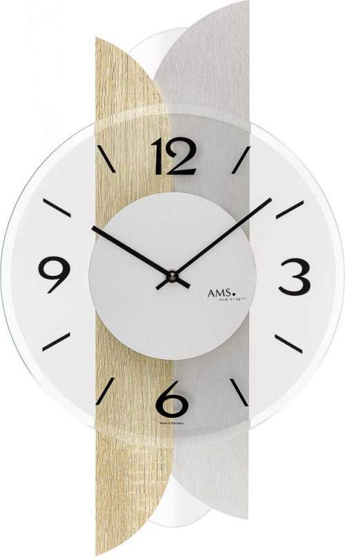 Designové nástěnné hodiny 9667 AMS 45cm