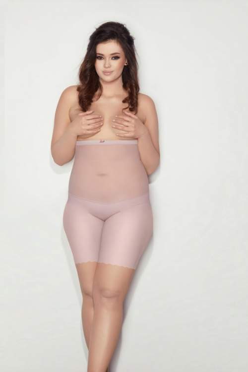 Mitex Glam Form Plus Zeštíhlující dámské kalhoty, 5XL, růžová