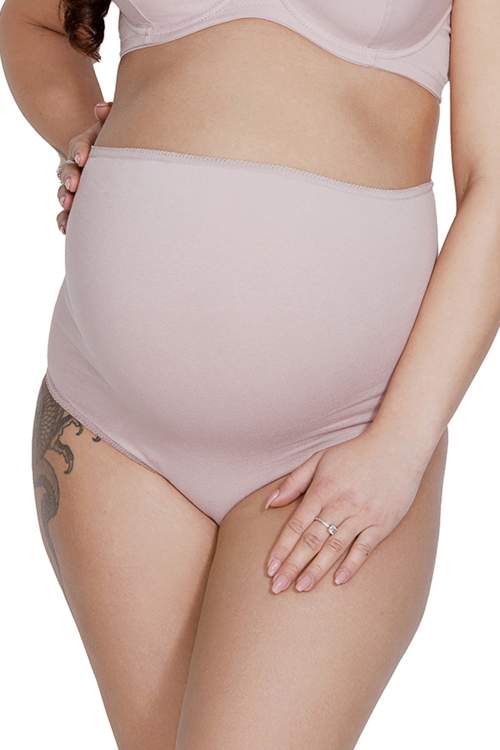 Těhotenské kalhotky Mitex Mama Belly pudrově růžová xl