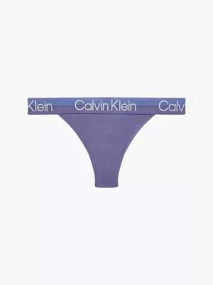 Calvin Klein Dámské tanga QF6686E - VDD - Borůvková - L