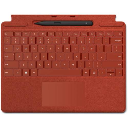 Microsoft Surface Pro X/Pro 8 Signature Keyboard + Pen Poppy Red ENG 8X6-00089