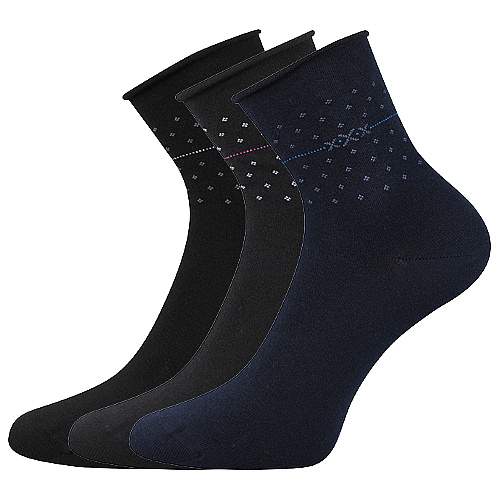Lonka Flowi Dámské ponožky s volným lemem - 3 páry BM000002049500100017 mix A 35-38 (23-25)
