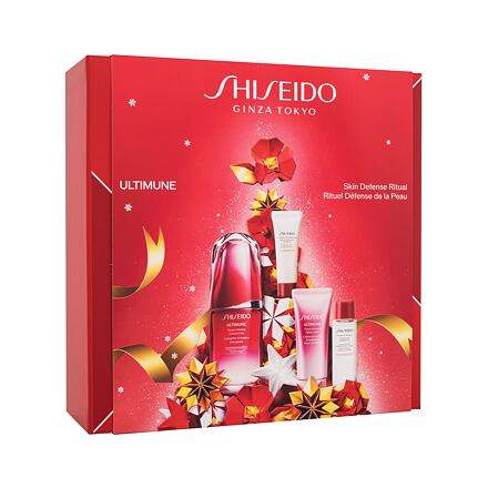 Shiseido Ultimune Skin Defense Ritual sada pleťové sérum Ultimune 50 ml + pleťová čisticí pěna Clarifying Cleansing Foam 15 ml + pleťové tonikum Treatment Softener 30 ml + krém na ruce Ultimune 40 ml pro ženy
