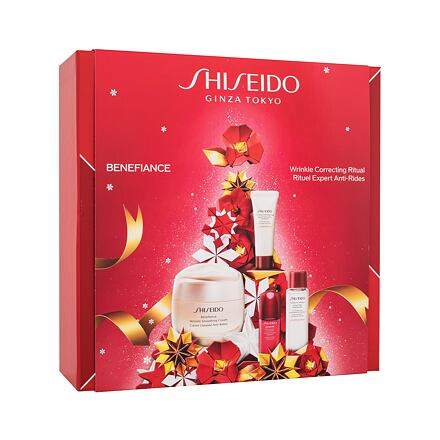 Shiseido Benefiance Wrinkle Correcting Ritual 50 ml sada denní pleťový krém Benefiance 50 ml + pleťová čisticí pěna Clarifying Cleansing Foam 15 ml + pleťové tonikum Treatment Softener 30 ml + pleťové sérum Ultimune 10 ml pro ženy