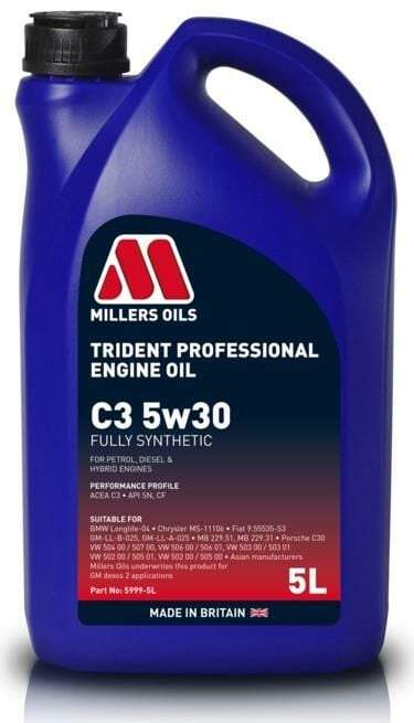Millers Oils Trident Professional C3 5w30 Balení: 5l