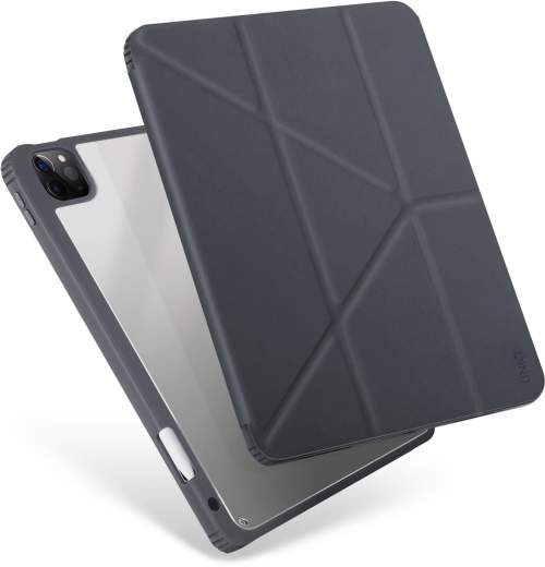 UNIQ obal Moven iPad Pro 12,9" (2021) Antimicrobial šedá/charcoal grey