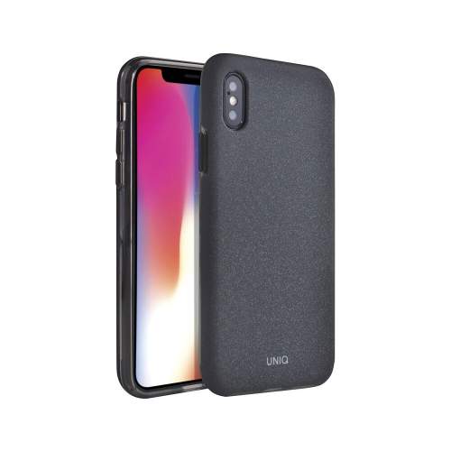 Uniq UNIQ pouzdro Lithos iPhone X / Xs black / uhlově černé