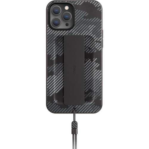 Uniq UNIQ pouzdro Heldro iPhone 12/12 Pro 6.1 černý camo / uhel camo Antimikrobiální