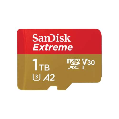 SanDisk Micro (SDXC) SanDisk Extreme 1TB 190MB/s UHS-I U3 + SD adaptér SDSQXAV-1T00-GN6MA