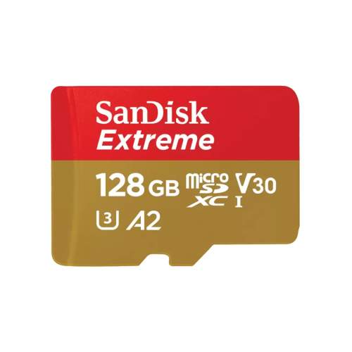 SanDisk Extreme/micro SDXC/128GB/190MBps/UHS-I U3 / Class 10/+ Adaptér - SDSQXAA-128G-GN6MA