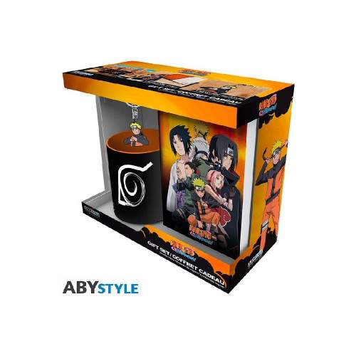 Abysse Corp Dárkový set Naruto Shippuden - Hrnek + Klíčenka + Zápisník