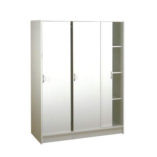 IDEA Nábytek Skříň s posuvnými dveřmi 3323 bílá