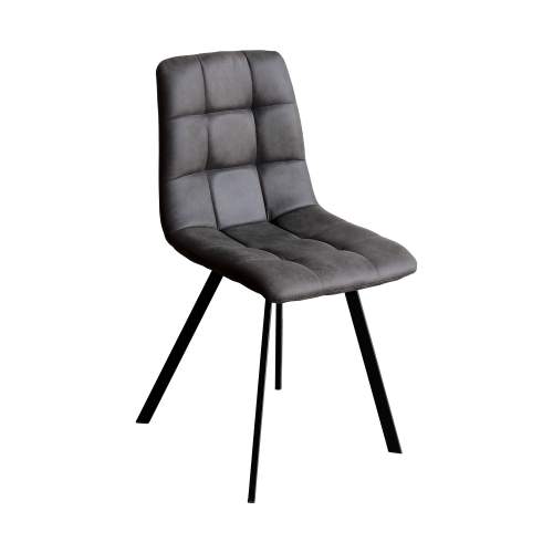 Idea Jídelní židle BERGEN šedé mikrovlákno