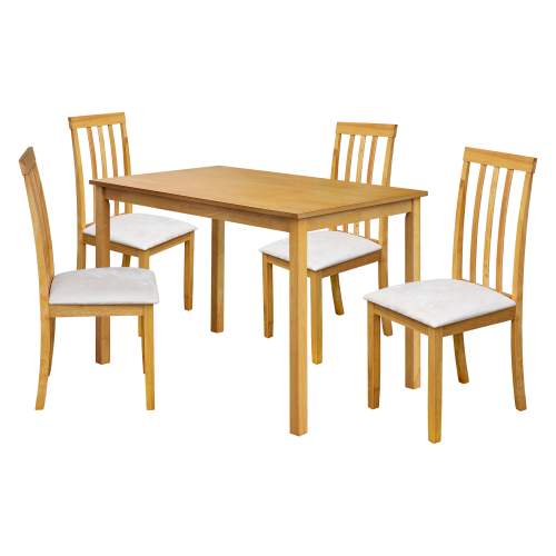 IDEA Nábytek  Stůl + 4 židle MALAGA lak javor