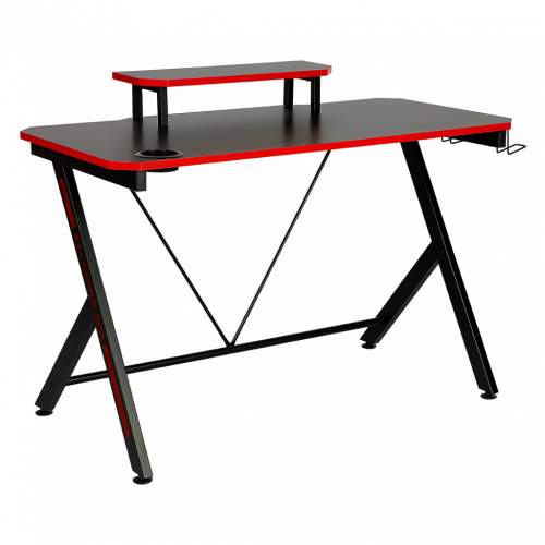 IDEA Nábytek  Herní stůl LAS VEGAS černá/červená
