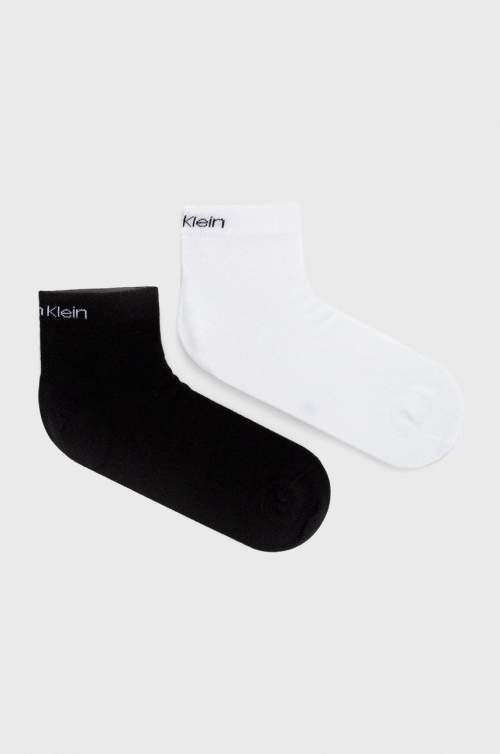 Calvin Klein QUARTER 2P Pánské ponožky, černá, velikost UNI