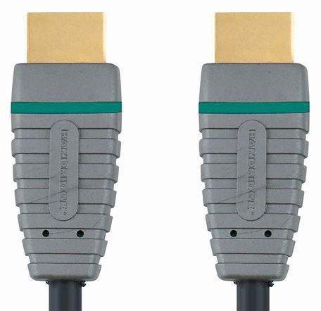 Bandridge HDMI 1.4, pozlacené konektory, HDMI A konektor - HDMI A konektor, 3m